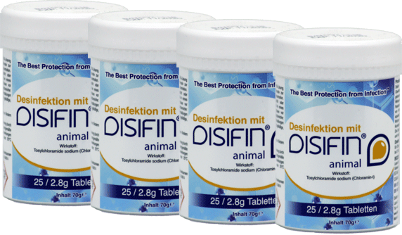 DISIFIN animal  Desinfektionstabs 4 x Dose mit 25 Tabs