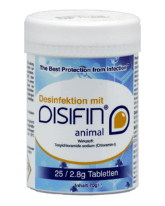 DISIFIN animal disinfectant tablets - container with 25 tabs