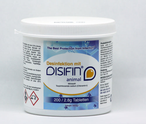 DISIFIN animal disinfectant tablets - container with 200 tabs