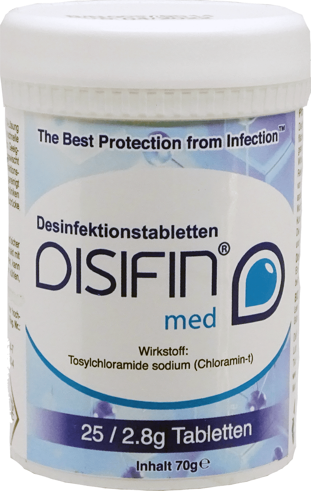 DISIFIN med disinfectant tablets - container with 25 tabs